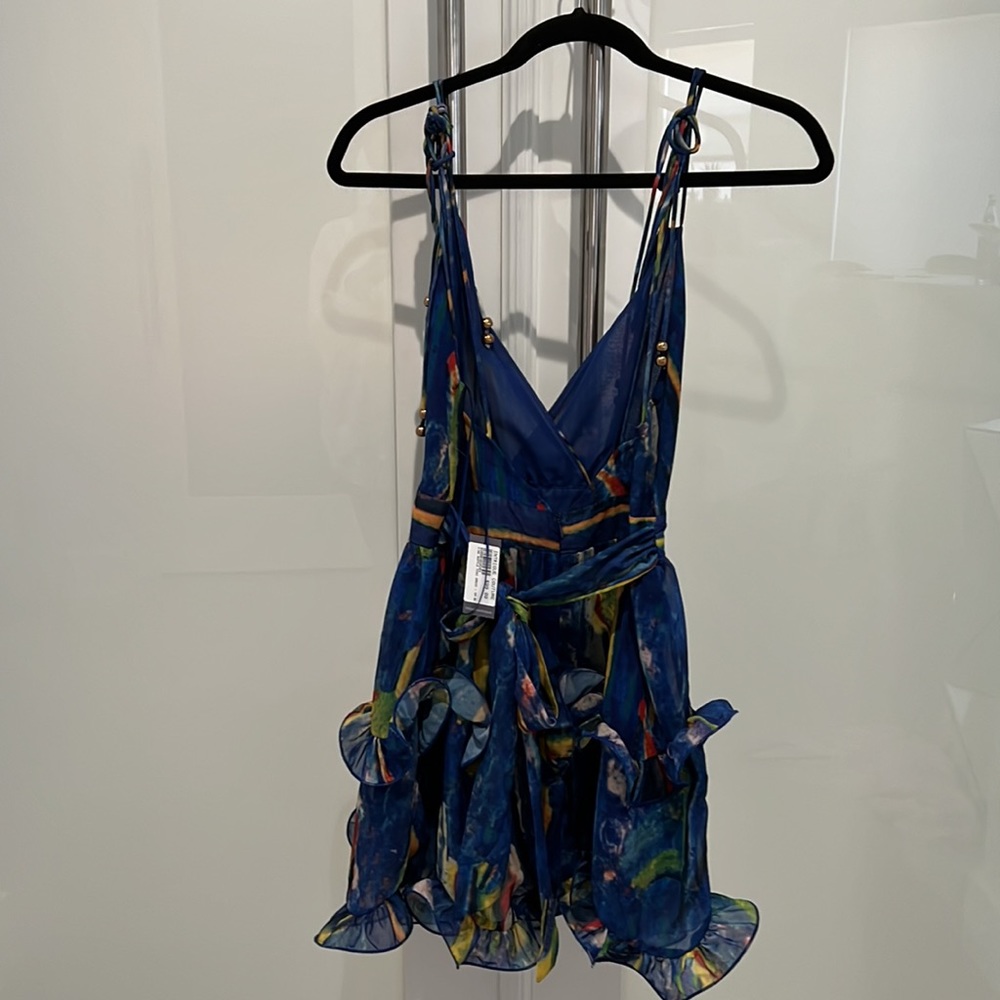 NWT Ruffle Mini Dress. Size S. - Picture 7 of 8